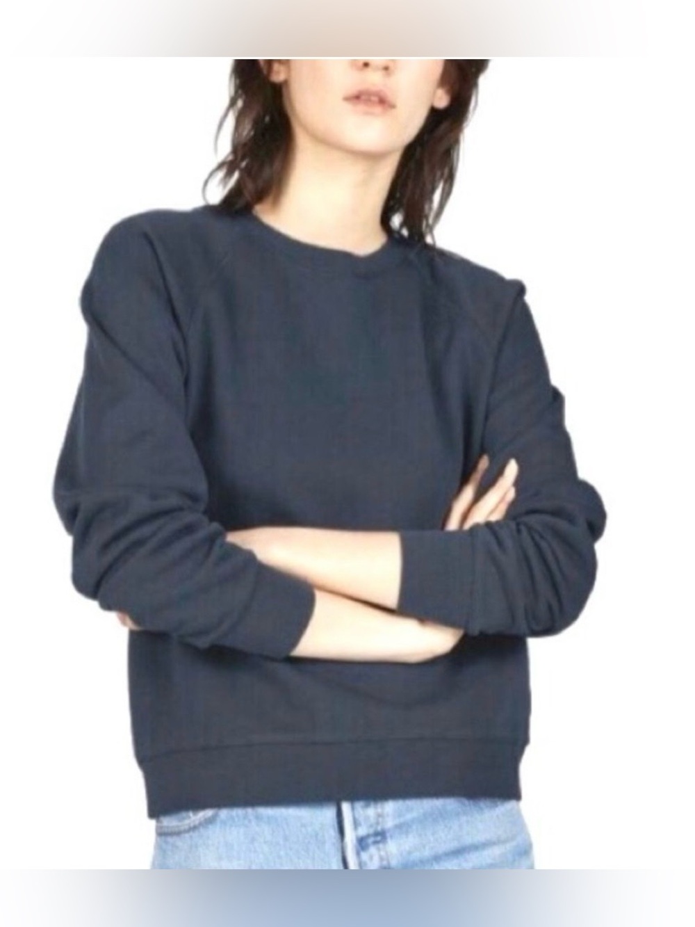 EVERLANE Blue French Terry Crewneck
Sweatshirt